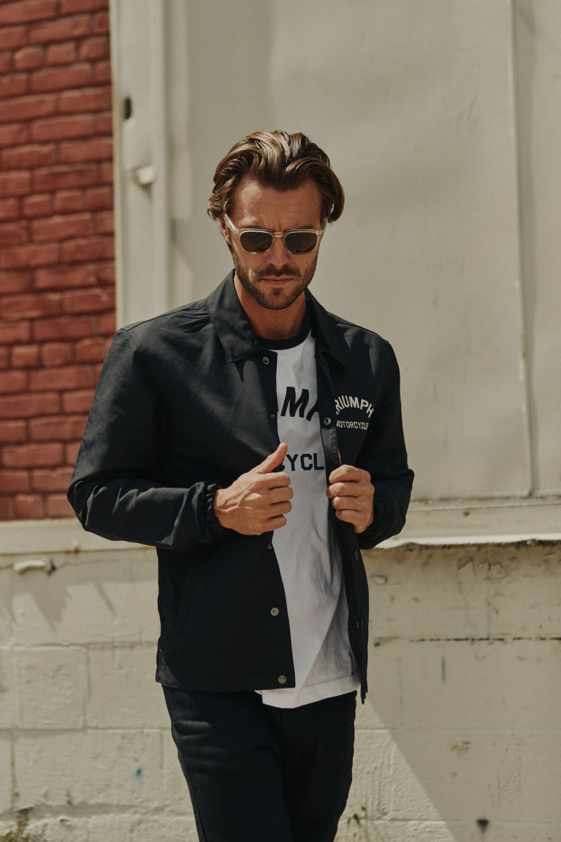 Black coach jacket shop